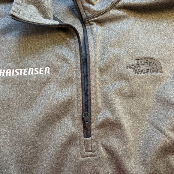 The North Face Quarter-Zip Pullover Christensen Logo Gray Large - Picture 4 of 8